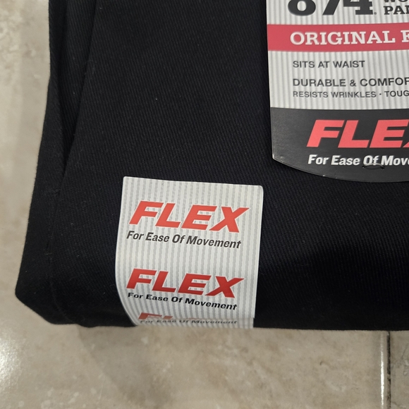 NWT Dickies 874 Flex Original Fit Mens 40x30 Black Work Pants - Picture 4 of 9